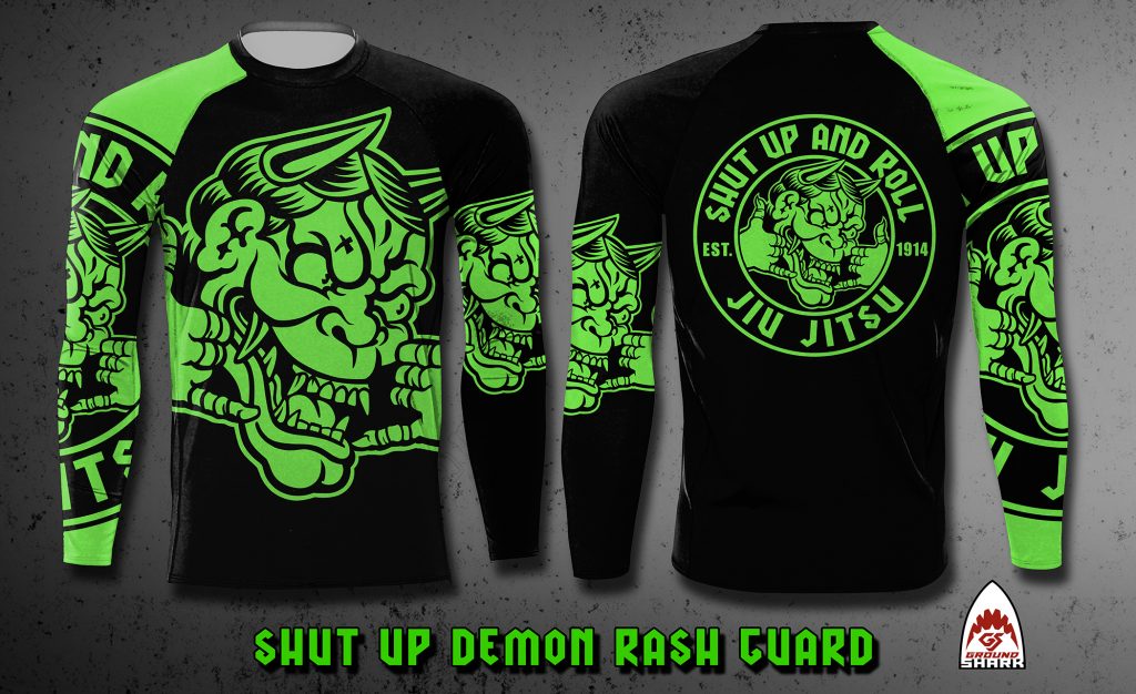 Shut Up Demon Rash Guard | Ground Shark Prints